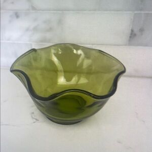 Green Glass Bowl